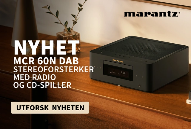 Nyhet Marantz MCR 60n DAB Stereoforsterker med radio og CD-spiller